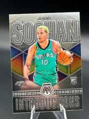 Jeremy Sochan [Fast Break] #1 Basketball Cards 2022 Panini Mosaic Introductions Prices