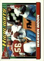 Warren Moon #7 Football Cards 1991 Topps Prices