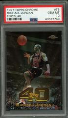 Michael Jordan #T5 Basketball Cards 1997 Topps Chrome Topps 40 Prices