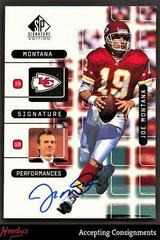 Joe Montana Football Cards 1999 SP Signature Montana Performances Prices