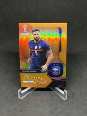 Olivier Giroud [Orange] Soccer Cards 2022 Panini Prizm World Cup Scorers Club Prices