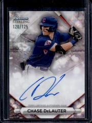 Chase DeLauter [Wave] #PA-CD Baseball Cards 2023 Bowman Sterling Prospect Autograph Prices