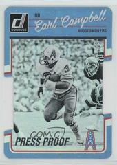 Earl Campbell [Press Proof Silver Die Cut] #114 Football Cards 2016 Panini Donruss Prices