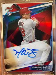Harrison Bader [Red Refractor] Baseball Cards 2018 Topps Finest Firsts Autographs Prices