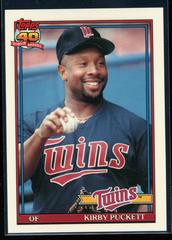 Kirby Puckett Baseball Cards 1991 Topps Tiffany Prices