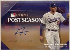 Freddie Freeman [Gold] #PPA-FF Baseball Cards 2024 Topps Postseason Performance Autograph Prices