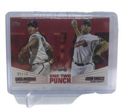 John Smoltz, Greg Maddux [Red] Baseball Cards 2023 Topps One Two Punch Prices