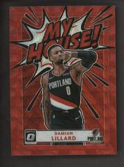 Damian Lillard [Red Wave] #7 Basketball Cards 2020 Panini Donruss Optic My House Prices