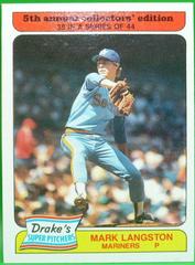 Mark Langston #38 Baseball Cards 1985 Drake's Prices