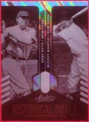 Babe Ruth, Mickey Mantle [Retail Holo Gold] #HD-BM Baseball Cards 2022 Panini Absolute Historical Duals Prices