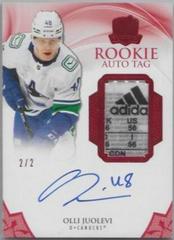 Olli Juolevi [Red Autograph Tag] Hockey Cards 2020 Upper Deck The Cup Prices