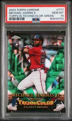 Michael Harris II [Green] #TT-7 Baseball Cards 2023 Topps Chrome in Technicolor Prices