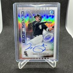 Nick Madrigal #NM Baseball Cards 2018 Bowman Draft Class of 2018 Autograph Prices