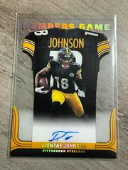Diontae Johnson #NG-DJO Football Cards 2023 Panini Phoenix Numbers Game Autographs Prices