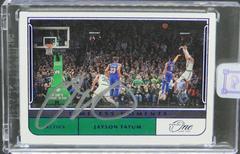 Jayson Tatum [Blue] #TM-JTT Basketball Cards 2021 Panini One and One Timeless Moments Autographs Prices