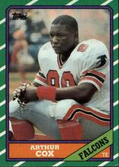Arthur Cox Football Cards 1986 Topps Prices