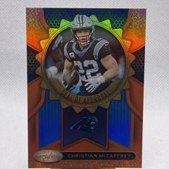 Christian McCaffrey [Orange] #1 Football Cards 2022 Panini Certified Seal of Approval Prices