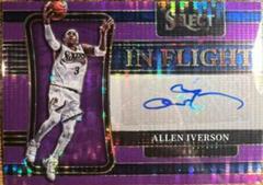 Allen Iverson [Purple Pulsar] #IF-AIV Basketball Cards 2021 Panini Select In Flight Signatures Prices
