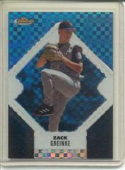Zack Greinke [Blue Xfractor] #27 Baseball Cards 2006 Finest Prices