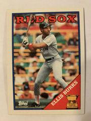 Ellis Burks Baseball Cards 1988 Topps Prices