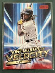 Oneil Cruz [Red] #VV-13 Baseball Cards 2023 Stadium Club Virtuosos of Velocity Prices