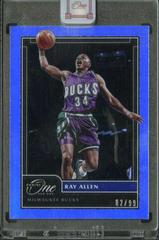 Ray Allen Basketball Cards 2020 Panini One and One Prices