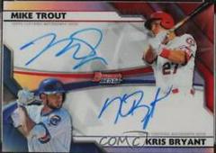 Mike Trout,  Kris Bryant #BDA-TB Baseball Cards 2017 Bowman's Best Dual Autographs Prices