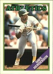 Dave Henderson #48T Baseball Cards 1988 Topps Traded Tiffany Prices