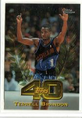 Terrell Brandon Basketball Cards 1997 Topps Chrome Topps 40 Prices