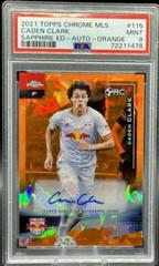 Caden Clark [Autograph Orange] Soccer Cards 2021 Topps Chrome MLS Sapphire Prices