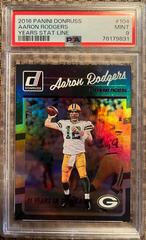 Aaron Rodgers [Years Stat Line] #104 Football Cards 2016 Panini Donruss Prices