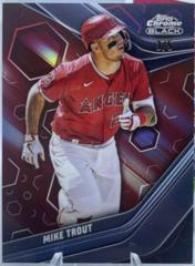 Mike Trout [Red] #100 Baseball Cards 2023 Topps Chrome Black Prices