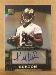 Keenan Burton [Autograph Refractor] #134 Football Cards 2008 Bowman Sterling Prices