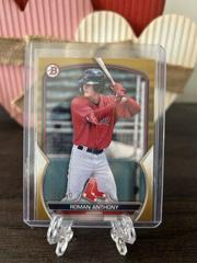 Roman Anthony [Gold] #BD-112 Baseball Cards 2023 Bowman Draft Prices