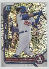 Diego Cartaya [Speckle Refractor] #BCP-103 Baseball Cards 2022 Bowman Chrome Prospects Prices