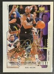 Karl Malone Gold Script Basketball Cards 2000 Upper Deck MVP Prices