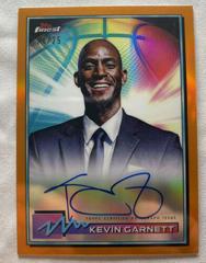 Kevin Garnett [Orange Refractor] Basketball Cards 2021 Topps Finest Autographs Prices