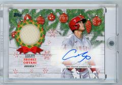 Shohei Ohtani #WHA-SO Baseball Cards 2022 Topps Holiday Autographs Prices