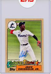 Jazz Chisholm Jr. Baseball Cards 2022 Topps Oversized 1987 Topps Future Stars Autographs Prices