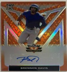 Brennen Davis [Orange] #BA-BD1 Baseball Cards 2020 Leaf Valiant Autographs Prices