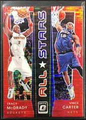 Tracy McGrady, Vince Carter [Gold Pulsar] #10 Basketball Cards 2021 Panini Donruss Optic All Stars Prices