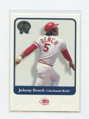 Johnny Bench Baseball Cards 2001 Fleer Greats Prices