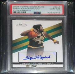 Spencer Haywood #SHA Basketball Cards 2008 Topps Signature Autographs Prices