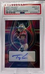 Trey Lance [Maroon] #RS-TLA Football Cards 2021 Panini Select Rookie Signatures Prices