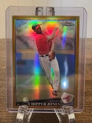 Chipper Jones [Gold Refractor] Baseball Cards 2009 Topps Chrome Prices