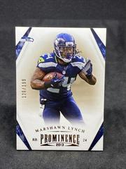 Marshawn Lynch #91 Football Cards 2013 Panini Prominence Prices