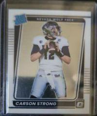 Carson Strong Football Cards 2022 Panini Chronicles Draft Picks Donruss Optic Rated Rookie Prices