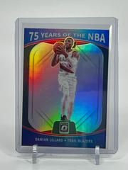 Damian Lillard [Silver] Basketball Cards 2021 Panini Prizm NBA 75th Anniversary Logo Prices