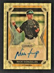 Nick Gonzales [Gold Prizm] #37 Baseball Cards 2021 Panini Prizm Draft Picks Autographs Prices