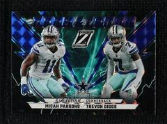 Micah Parsons , Trevon Diggs [Blue] Football Cards 2022 Panini Zenith Thunder and Lightning Prices